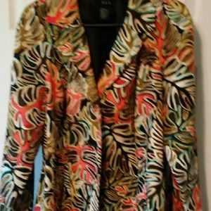 Multi color blazer lined